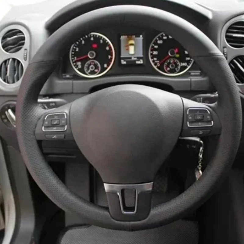 

Чехол на руль из микрофибры для Volkswagen Tiguan, Magotan, Passat, Golf, Sagitar