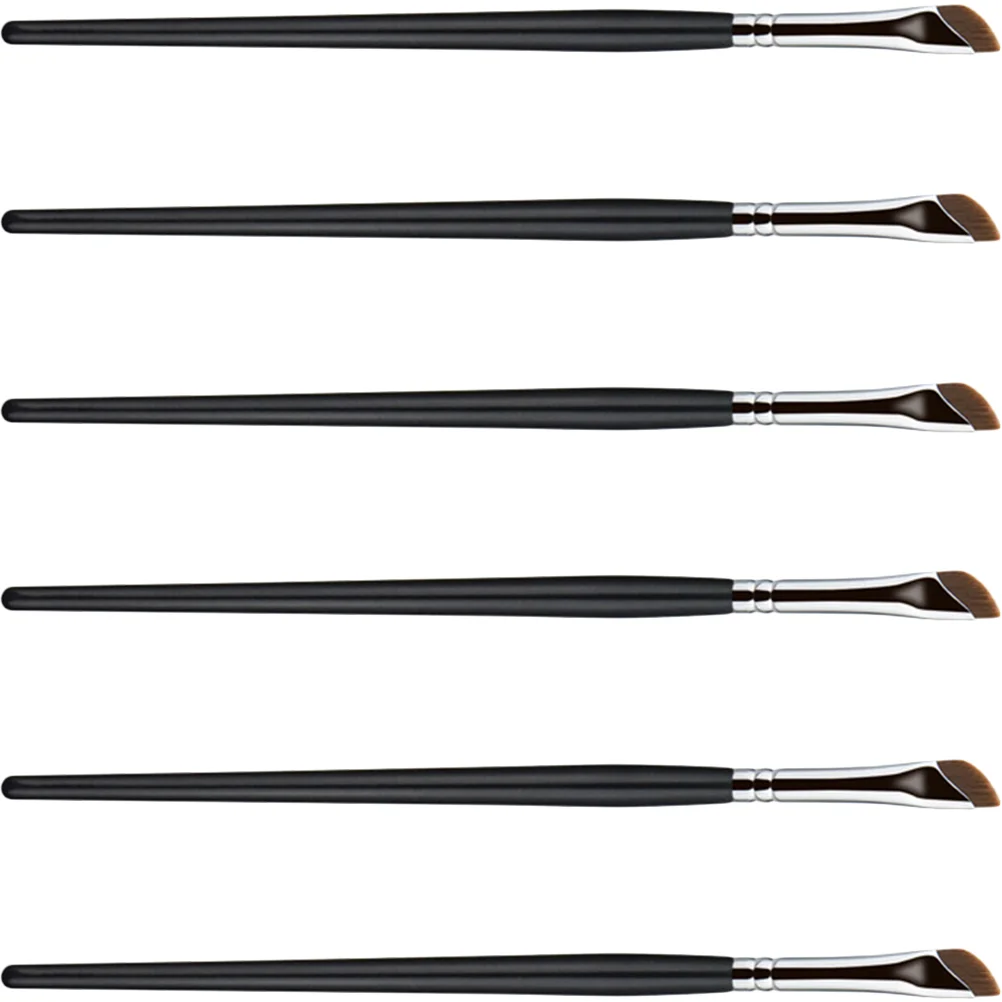 6 Pcs Eyeliner Pencil Eyebrow Brush Thin Makeup Shadow Flat Supplies Angled Miss