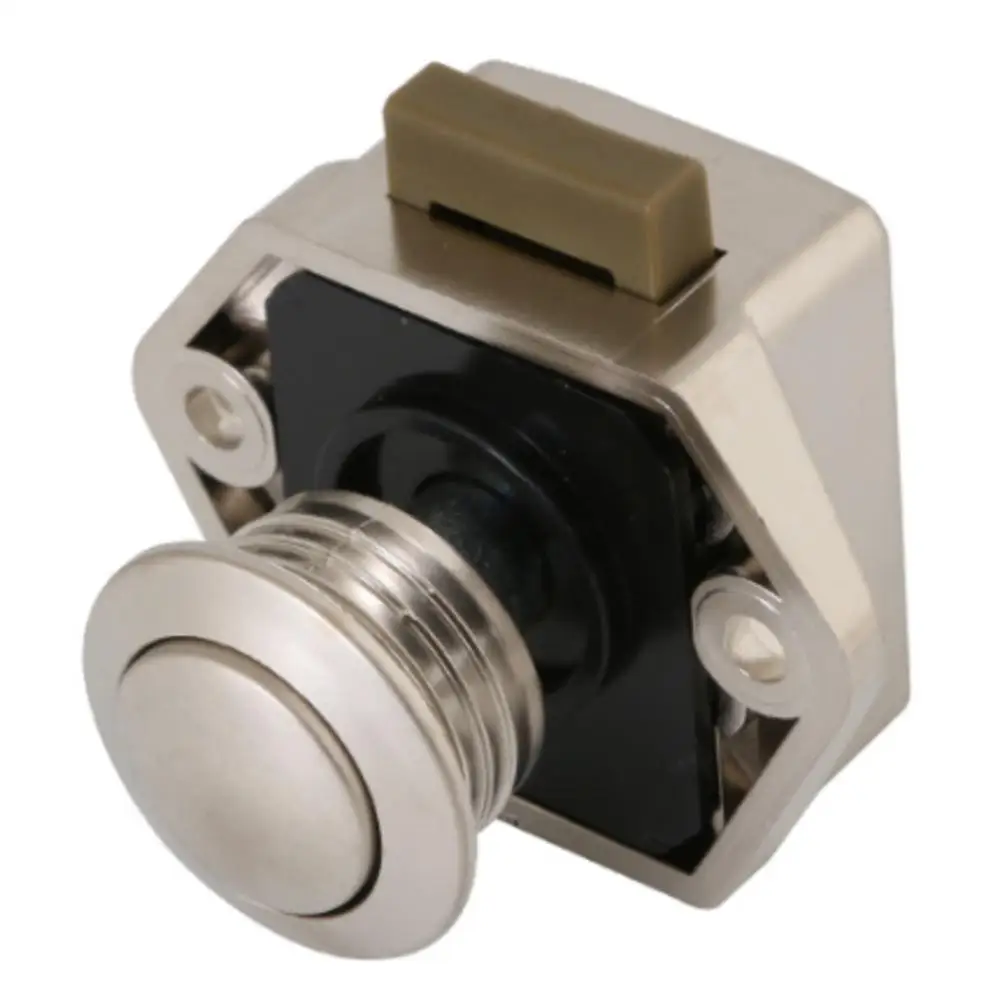 

Push Button Latch Catch Keyless Lock for Motorhome Cabinet Doors Drawers and Cupboards with Reliable Operation
