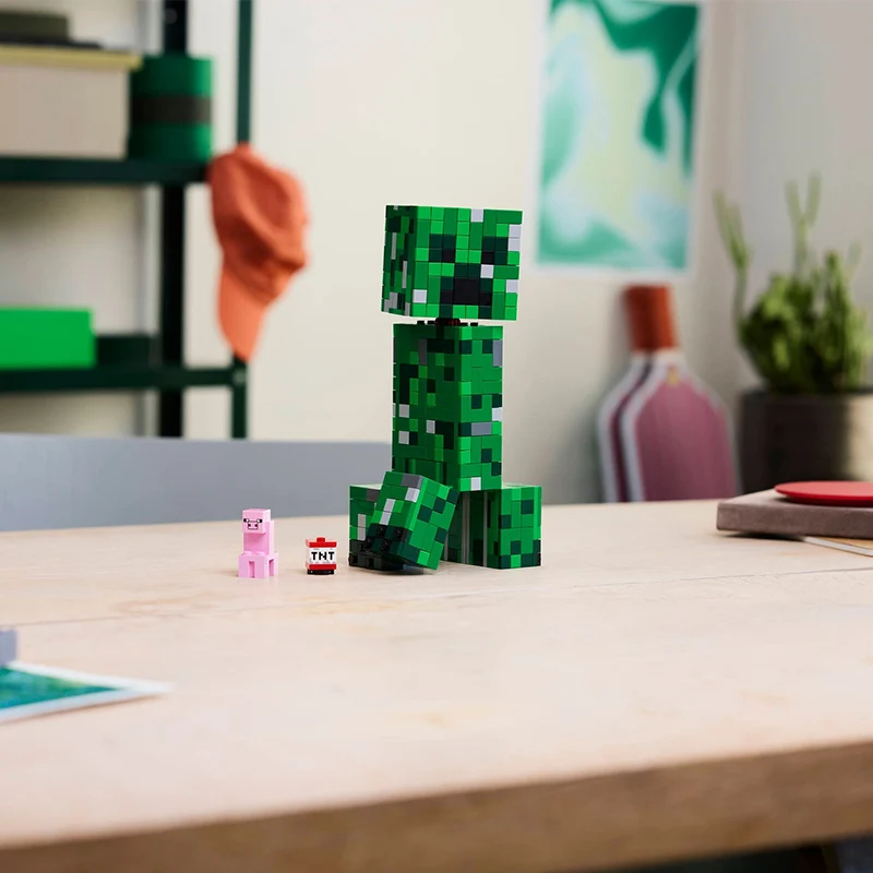 LEGO Blocos de Construção My World Series 21276 Hardworking Fear Meninos e Meninas Montar Blocos de Construção Brinquedos Infantis Presentes