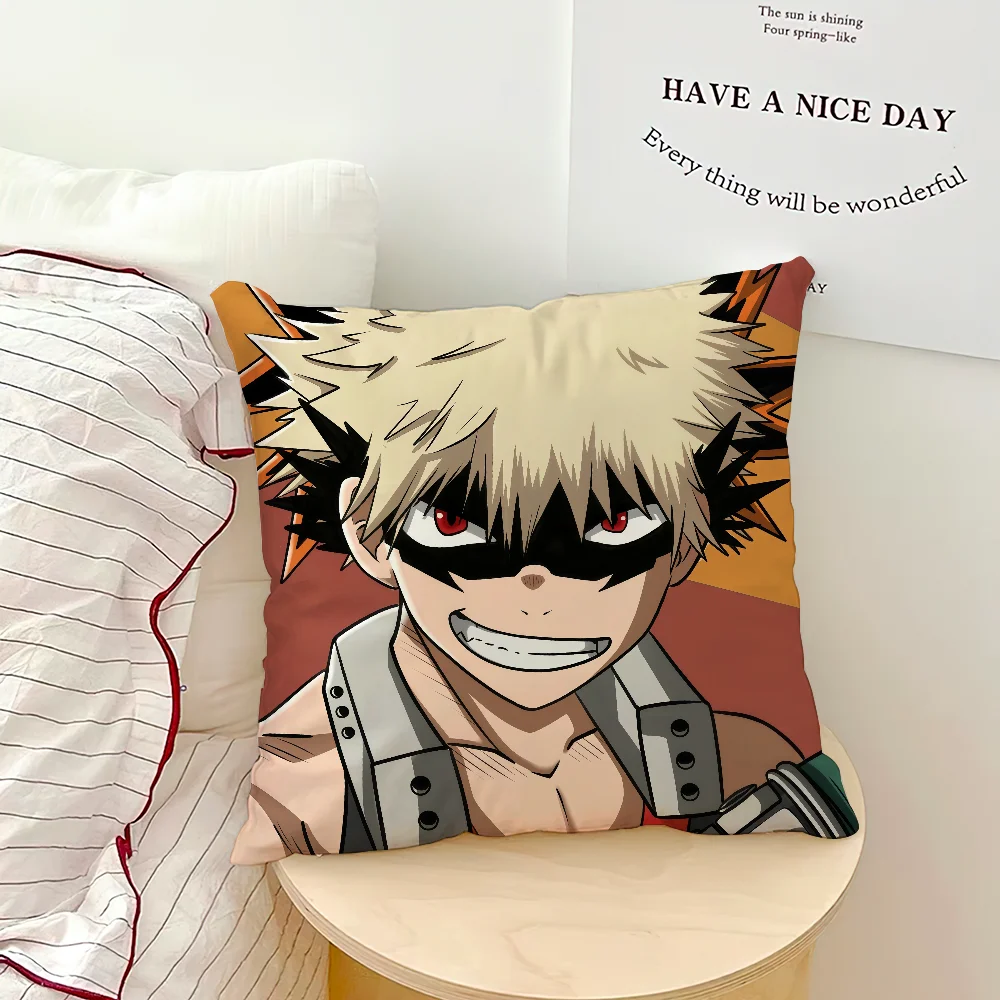 Anime Popular Character Print Pillow Cover, All-Season Universal & Washable, Sofa & Living Room Home Cushion Cover