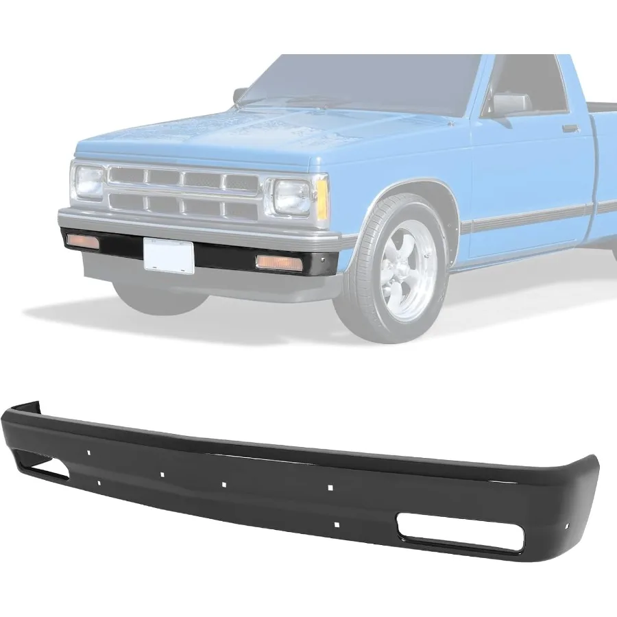 

Лицевая планка переднего бампера, совместимая с Chevy Chevrolet S10 Blazer GMC S15 Jimmy Sonoma 1982-1994 годов с креплением для номерного знака без моле