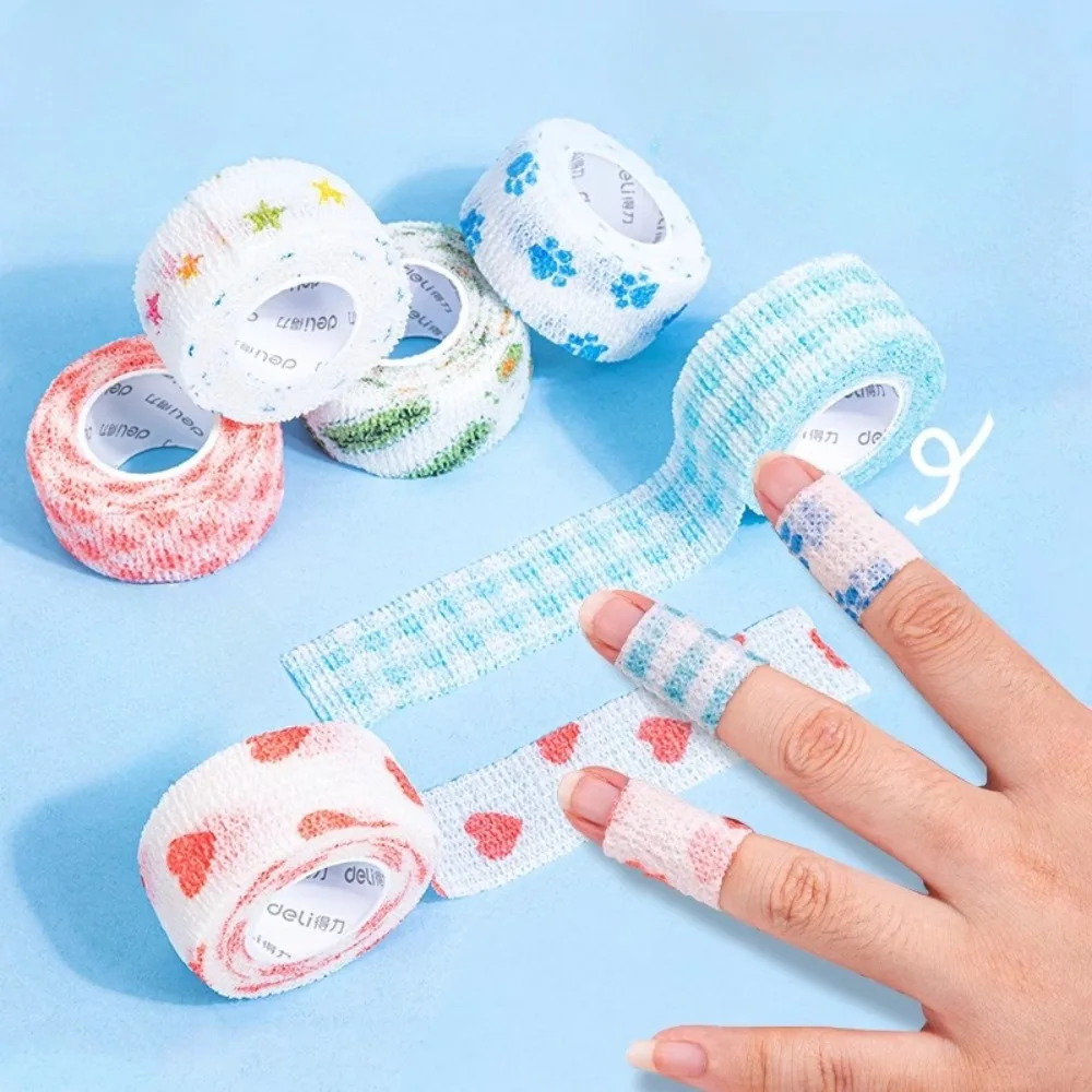 Self-Adhesive Finger Bandage Tape for Students Writing Elastic Finger Protector Guard Wrap Study Hand Stickers Protective Cover