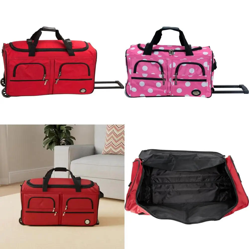 

Спортивная сумка на колесиках для путешествий и спорта, большая вместимость и прочный дизайн.