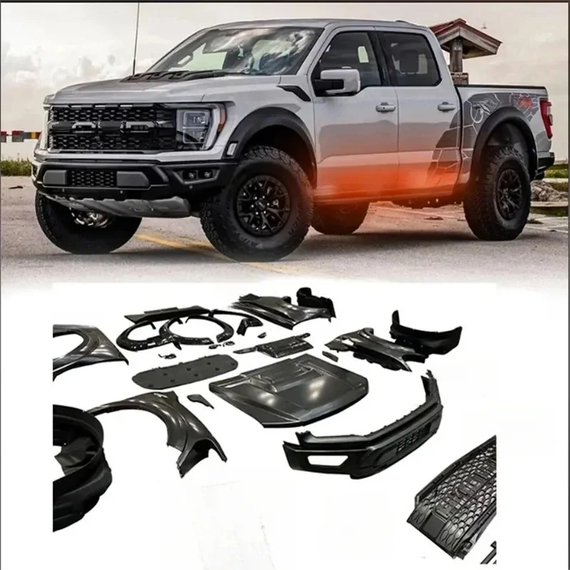 Factory Hot Selling NewtFor -To F0 Raptor Body Kit Front And Rear Bumper Assembly With Grille Lamps F0 Gril
