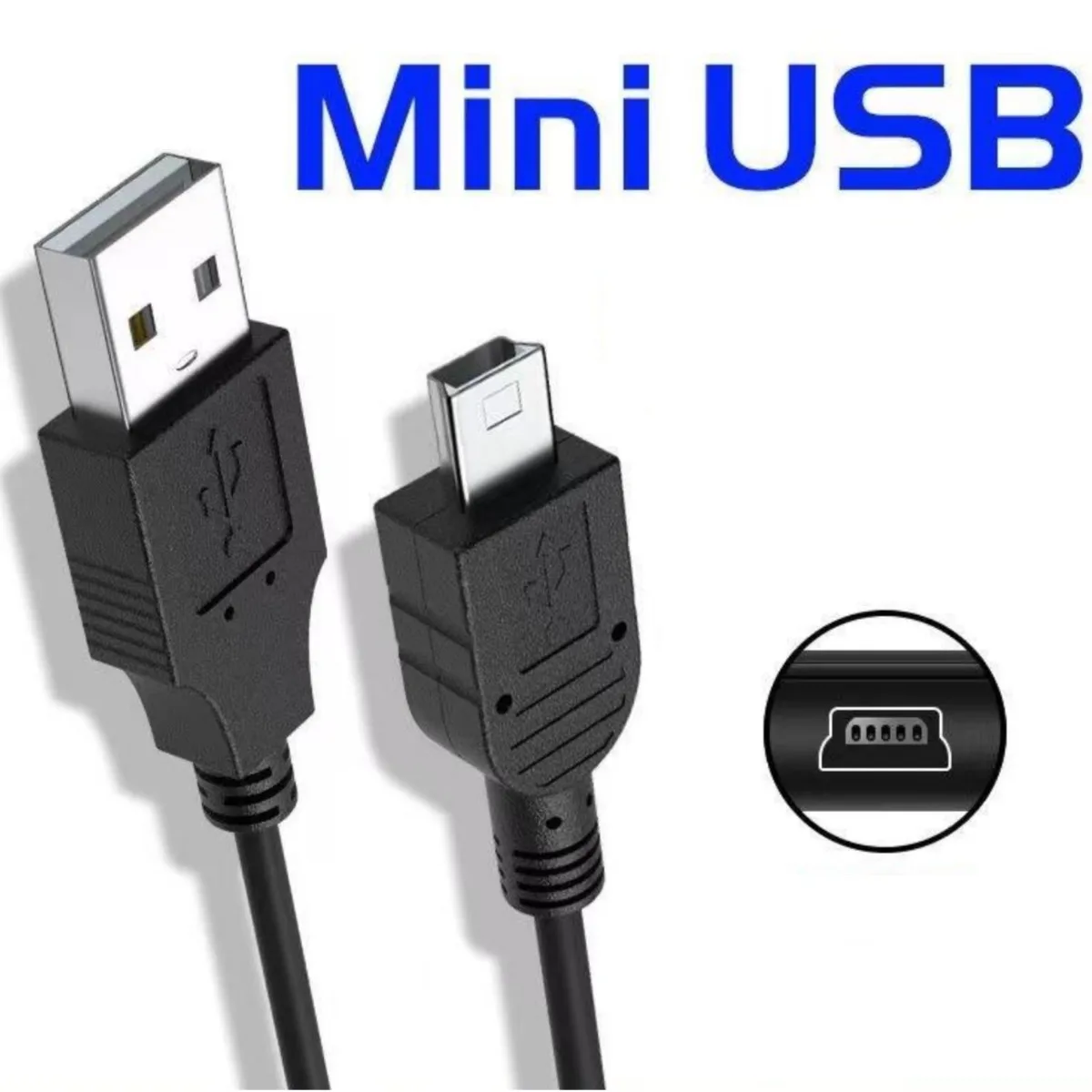 

500pcs Mini 5pin V3 USB Charger Cable for Playstation 3 PS3 Slim/PS Move Controllers GoProHD Dash Cam MP3 Player Digital Cameras
