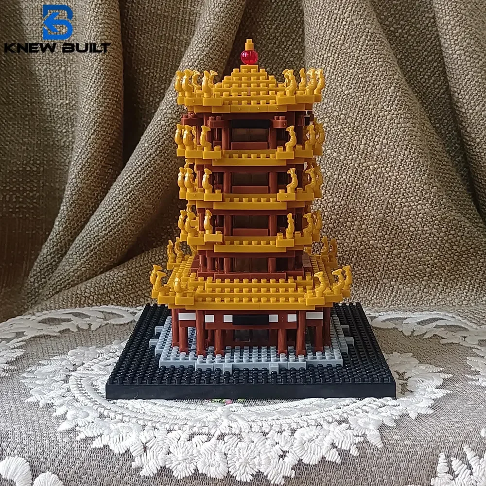 KNEW BUILT Super Mini Construction Asian Architecture Building Blocks Children Toys Assemble Bricks Potala Palace Model Tower