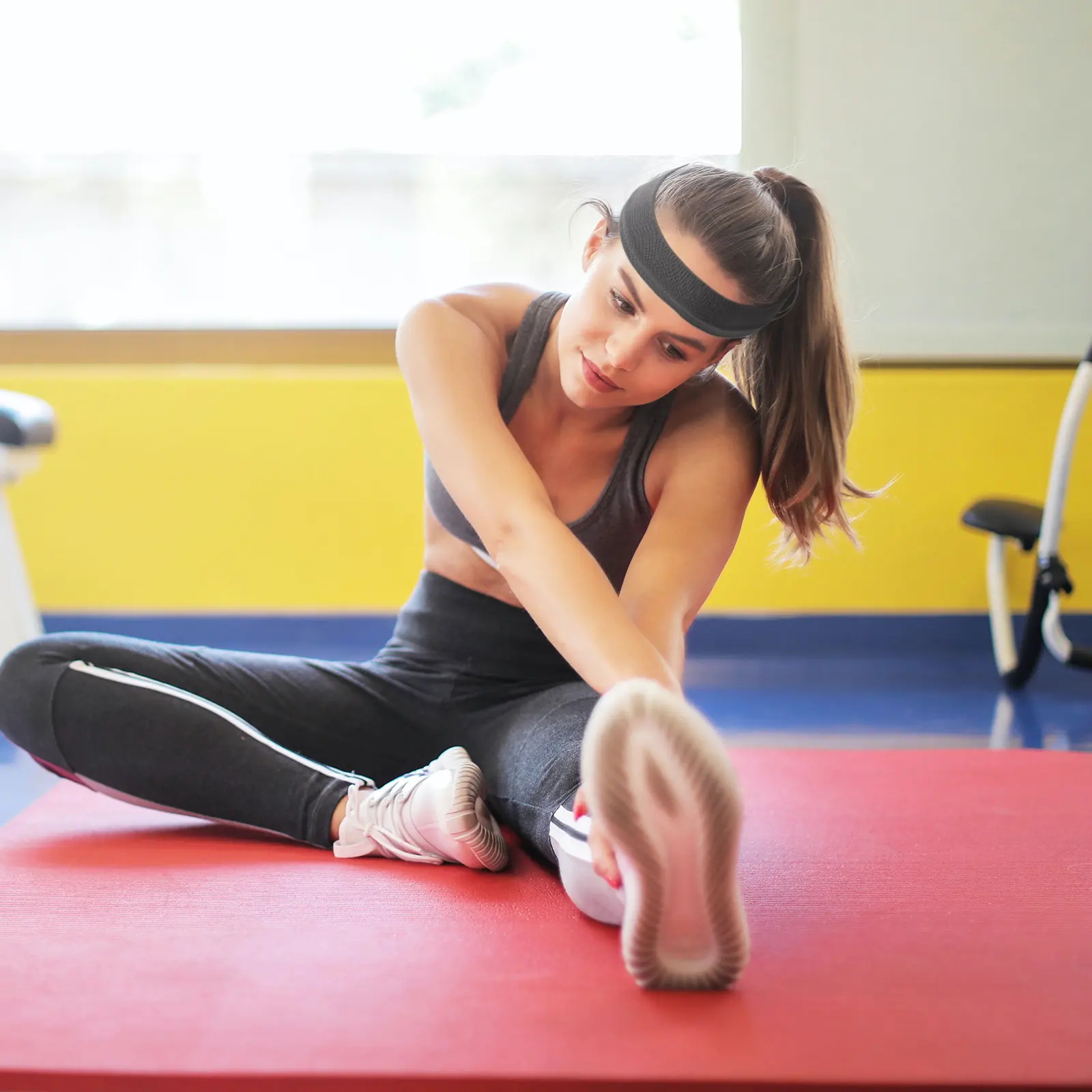 6Pcs Elastic Headband for Women Sports Breathable Sweatband Lightweight Non Slip Gym Running Yoga Head Wrap for Exercise