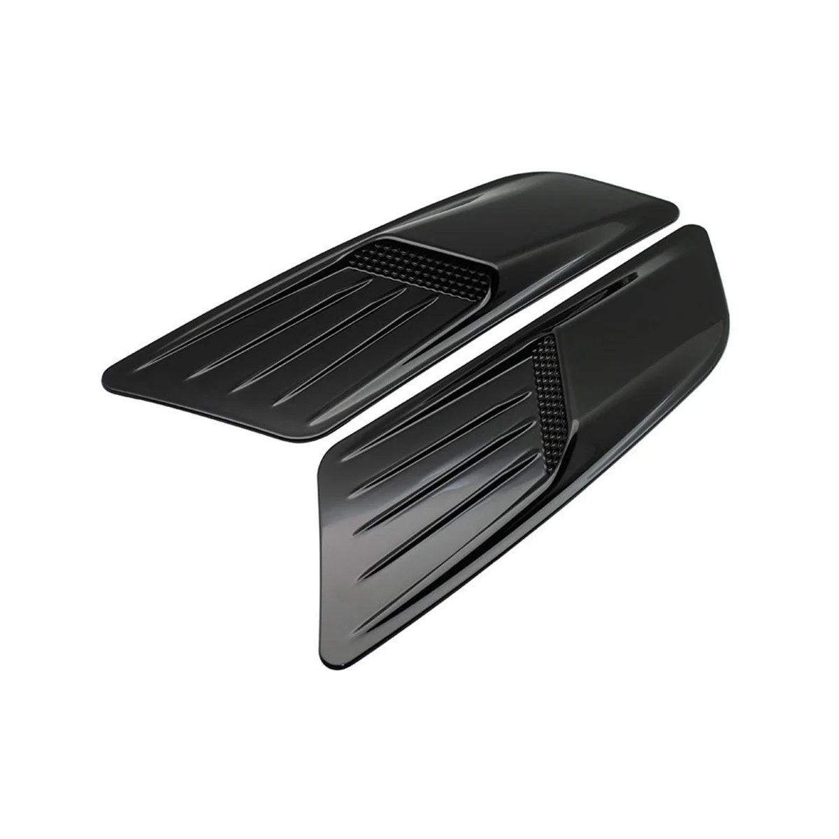 New Car Exterior False Air Outlet Hood Retrofit for Ford Mustang Piano Black Hood Air Outlet Universal