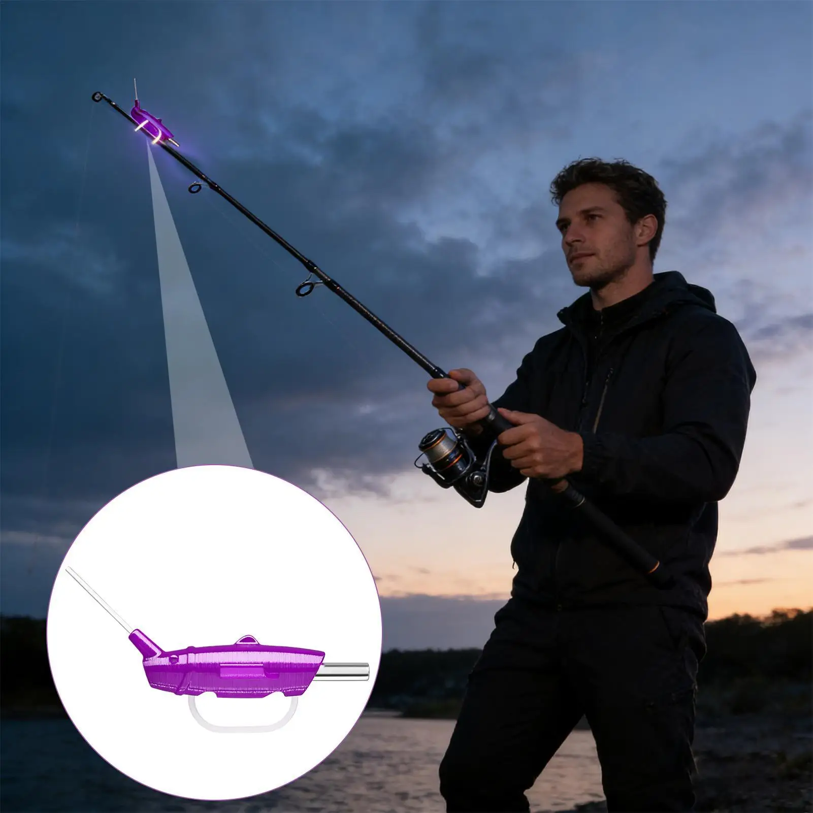 Bite Alarms for Fishing Poles Angling Pole Alert Light LED Fishing Bite Alert Night Fishing Float Bite Alert for Anglers view 4