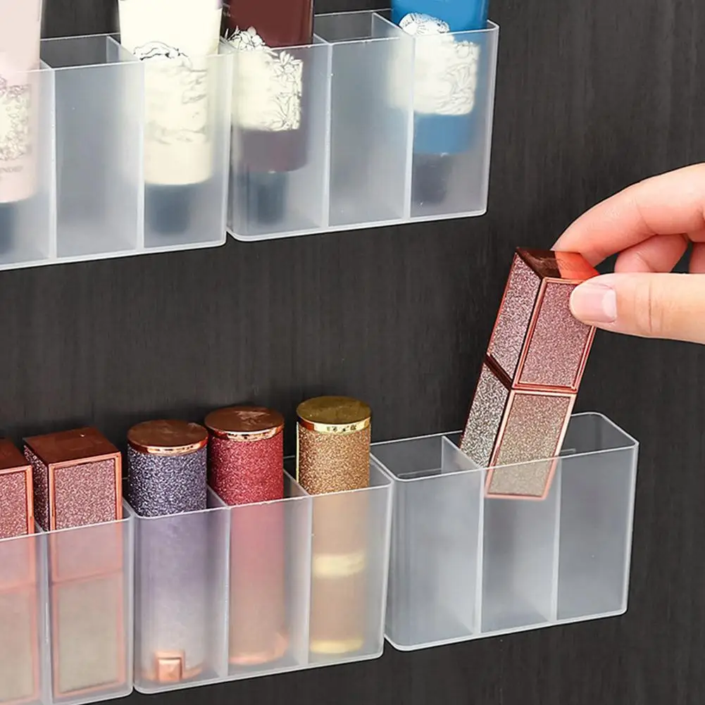 3/5PCS multifunctional wall mounted compartment storage box, no punching required, suitable for storing small items