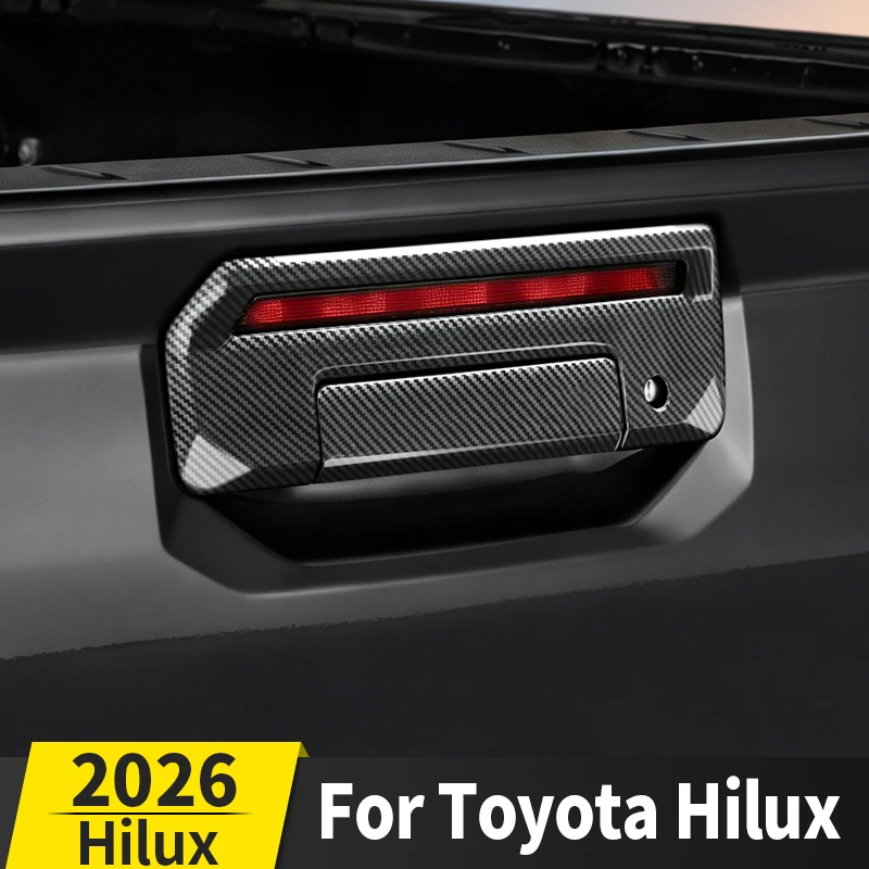 

For 2026 Toyota Hilux Revo Pickup Truck Tailgate Handle Trim Cover Decorative Sticker Protective Guard Auto Exterior Accessories