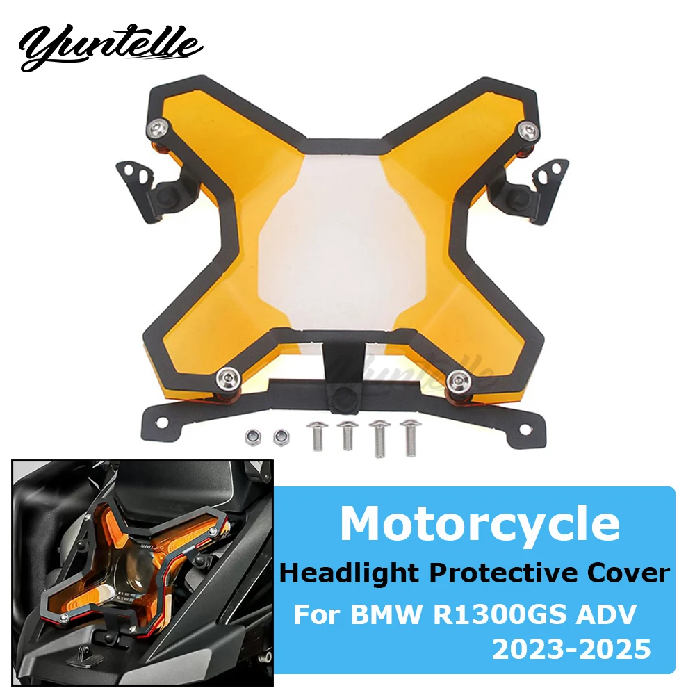 

R1300GS ADV Front Headlight Guard For BMW R1300 GS Adventure 2023-2025 24 Motorcycle Accessories Headlamp Protective Lens Cover