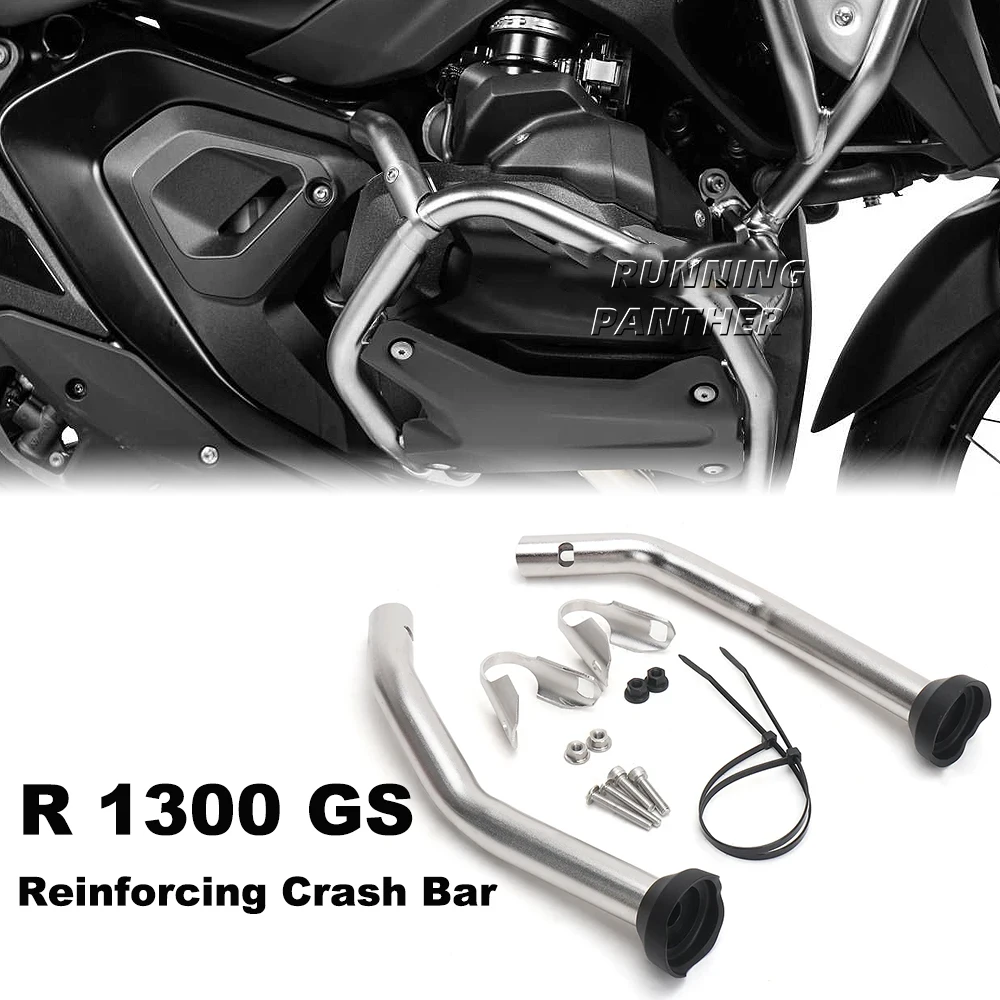 

New Motorcycle Accessories For BMW R 1300 GS R1300GS r1300gs 2023 2024 Silver Reinforcing Strut Original Engine Crash Bar Kit