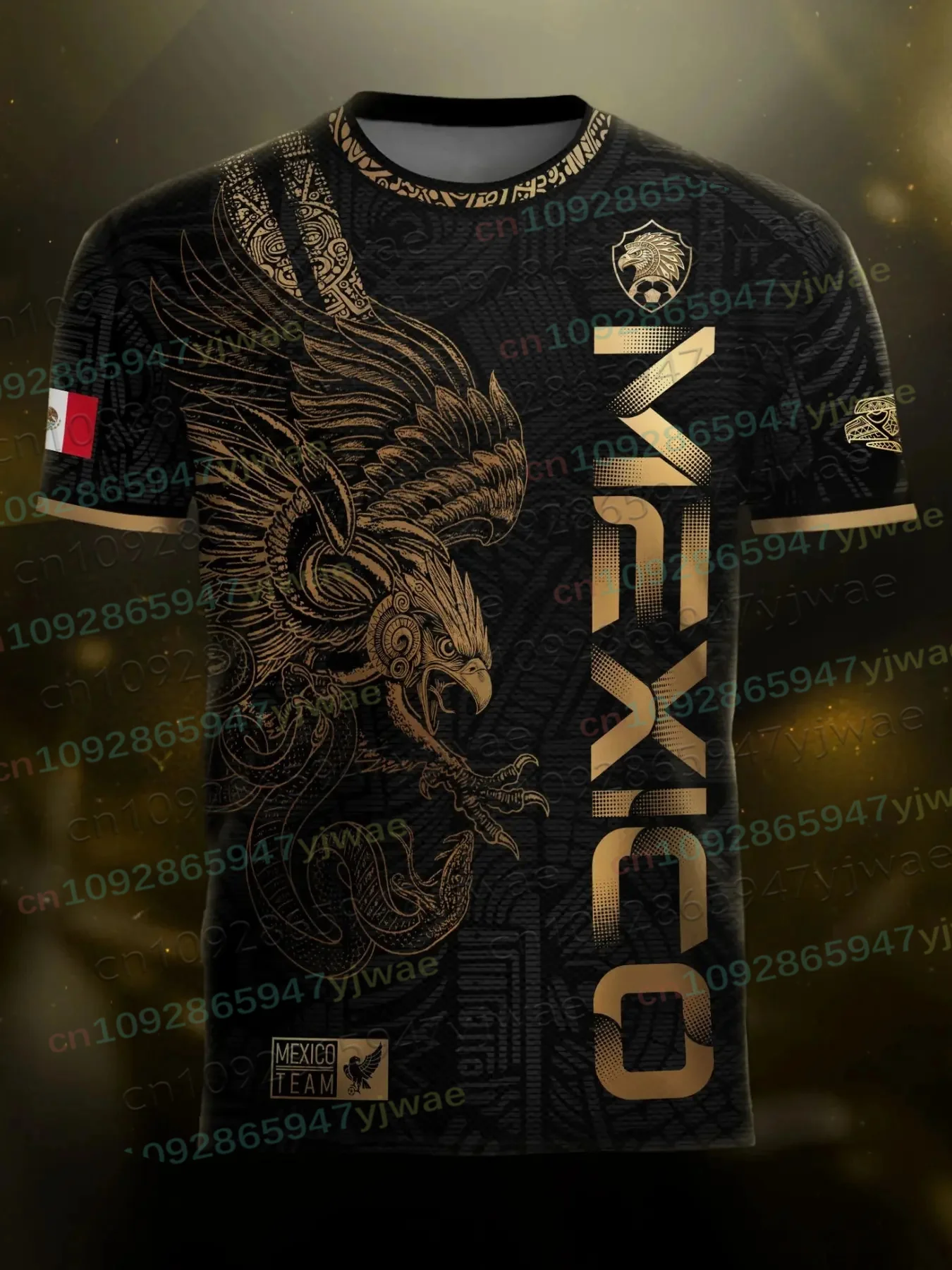 Mexico Special Youth Football Jersey Mens Women Casual Sport Breathable Top for Competition Training Tees Summer Men's Clothing image 5