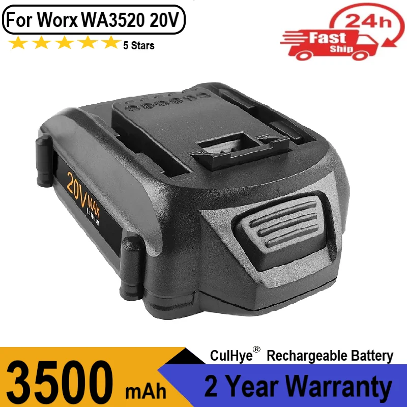 3500mAh Li-ion Replacement for Worx 20V Battery WA3520 WA3525 WG151s WG155s WG251s WG255s WG540s WG545s WG891 Tools Battery