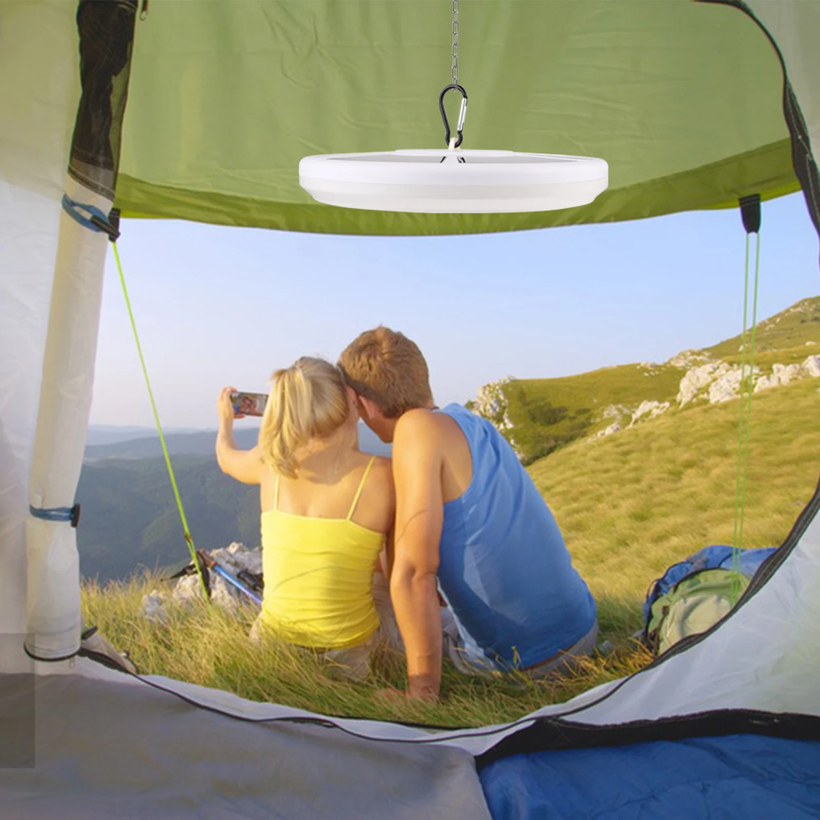 

Flagpole Light Solar Powered Long Lasting Bright Display Day Night No Wires Electrical Connections Perfect for Yard Patio