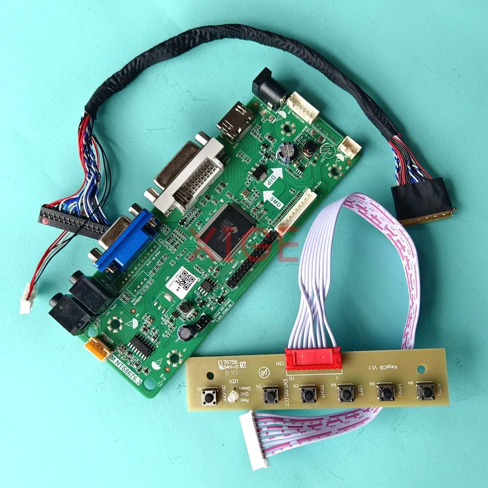 

Для LP101WH1-TLA1 LP101WH2-TLA2 HDMI-совместимый 10,1-дюймовый DVI VGA матрица для ноутбука LVDS 40-контактный контроллер 1366x768 плата драйвера DIY Kit
