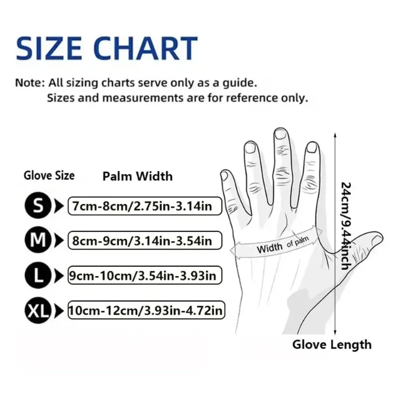 40PCS Blue Powder‑Free Disposable Nitrile Cleaning Gloves Smooth‑Touch Gloves for Kitchen Cooking, Washing Food Prep Home Chores