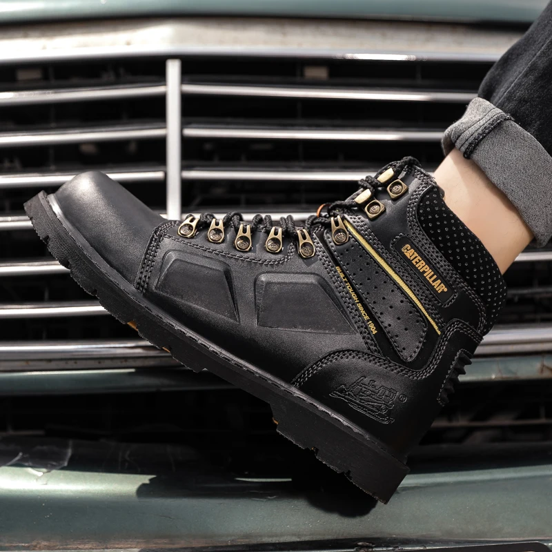 

Hot Selling Men's And Women's Motorcycle Boots, Genuine Leather Couple's Workwear Boots, Outdoor Hiking Boots, Hiking Boots, Cyc