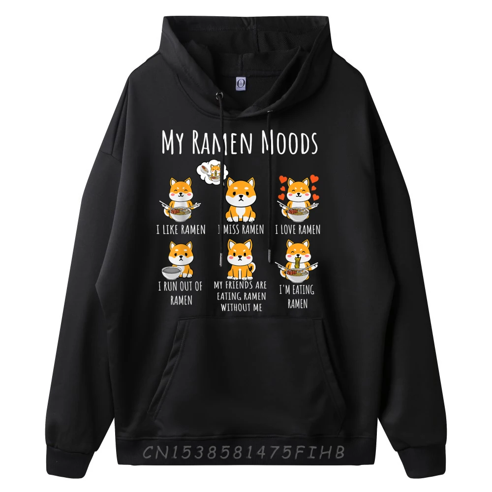 Ramen Lover Shiba Inu Dog Japanese Noodles Ramen Funny Pullover Hoodies Camisas De Hombre England Style