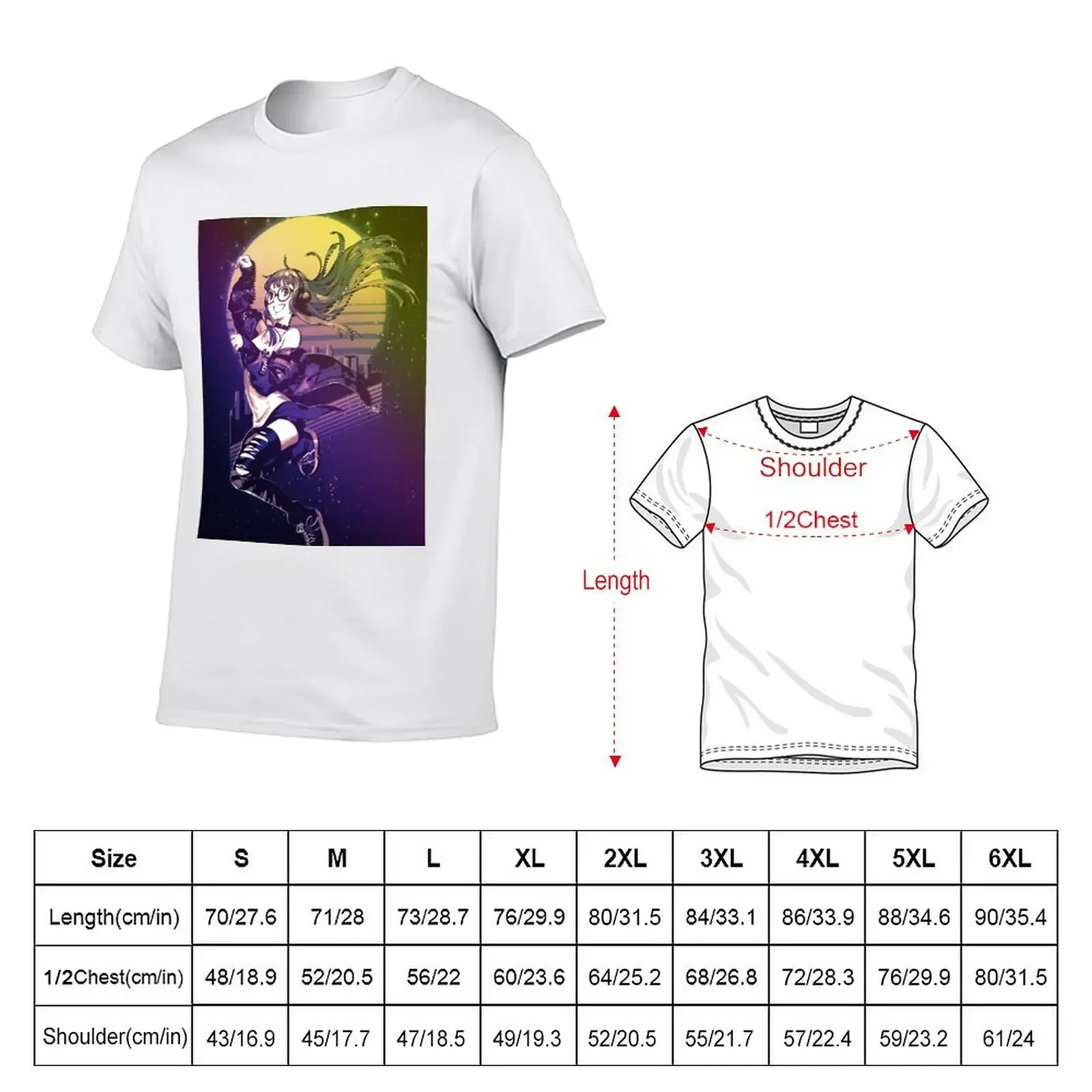 Futaba Sakura Retro T-Shirt summer tops vintage anime shirt korean fashion anime tshirt clothing for men