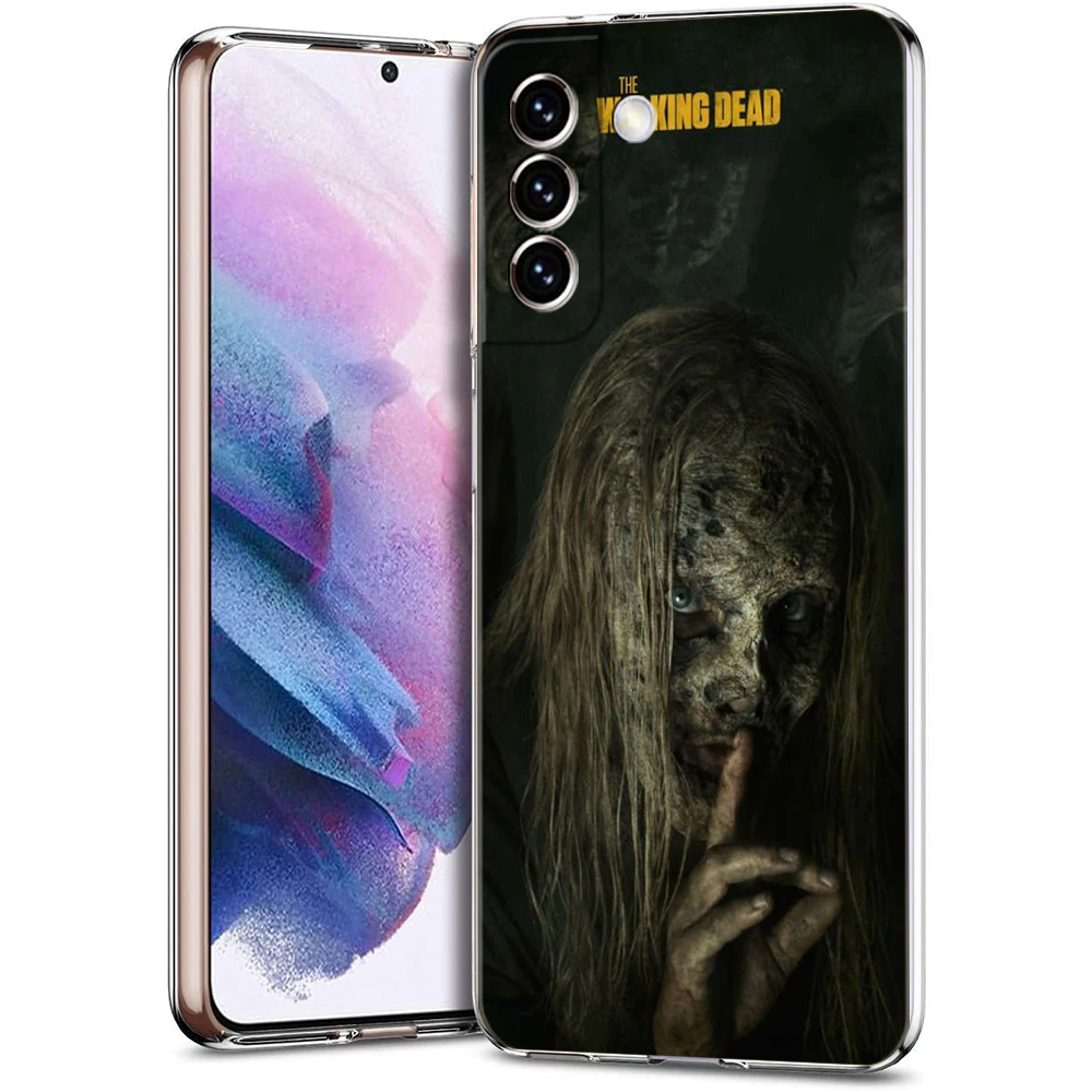 Etui The Walking Dead do Samsung S24 S23 S22 S20 S21 FE Ultra S24 S23 S10 S10E S9 S8 Plus 5G Przezroczysta obudowa telefonu Torby TPU