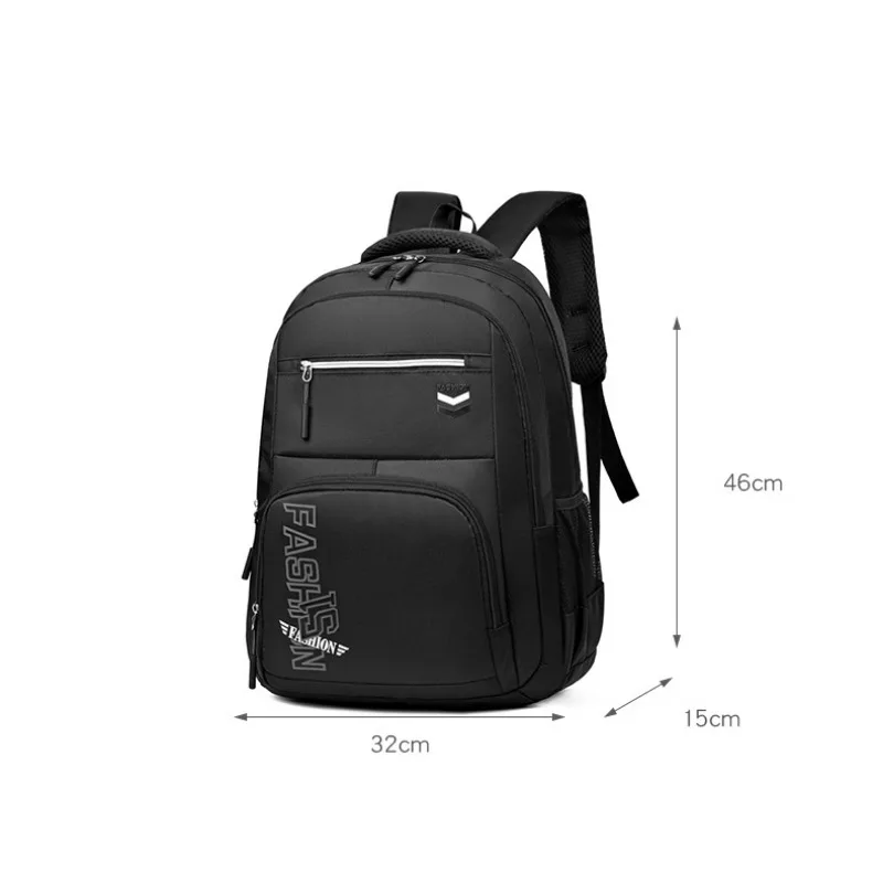 BAIJIAWEI-Mochilas de Nylon Impermeável para Meninos Adolescentes, Mochila Escolar, de Grande Capacidade, Mochilas Oxford, Marca Famosa