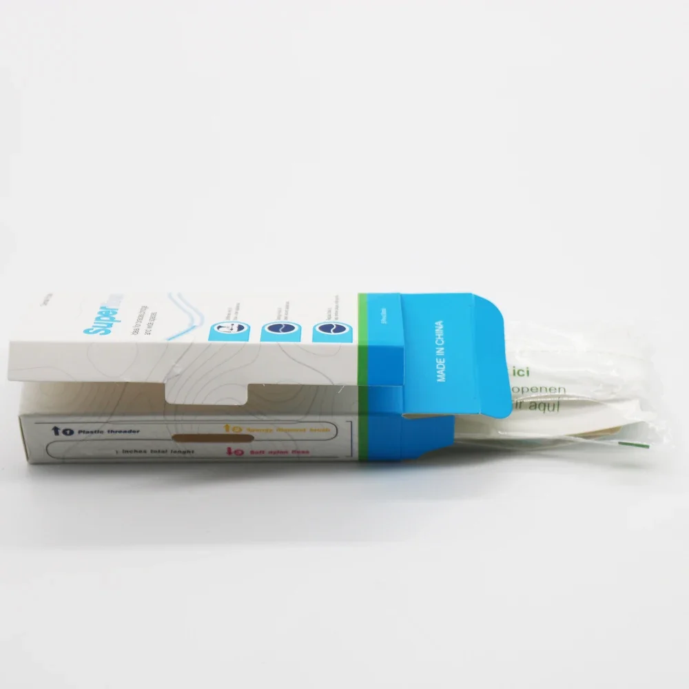 50Pcs Dental Floss Threaders Tooth Flossers for Orthodontic Braces Bridge Implant Hoop Threading - Oral Cleaning Tool