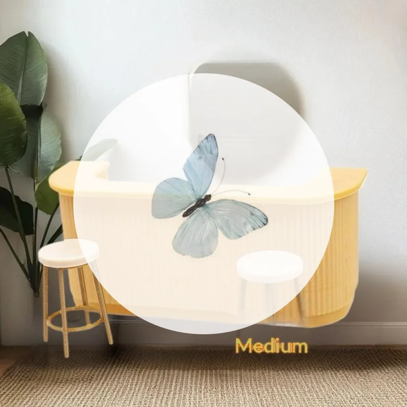 

1:12 Scale 3Pcs Plastic Dollhouse Furniture - Miniature Table Chair, Model Bar Counter Scene