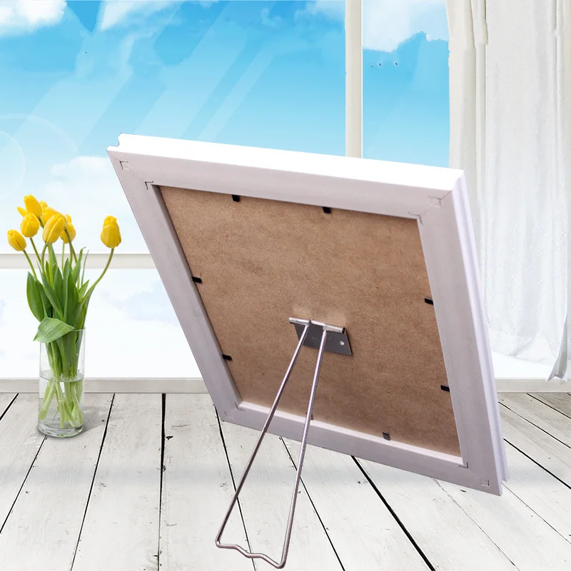 Different Sizes! Iron Metal Back Support Picture Bracket Photo Frame Pedestal Holder for 5 8 10 12 Inch Display Easel Stand image 5