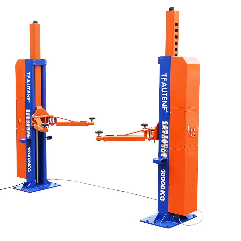 TFAUTENF CE 10T 23000lbs Heavy Duty Car Lift 2 Post Hydraulic Intelligent Two Post Car Lift