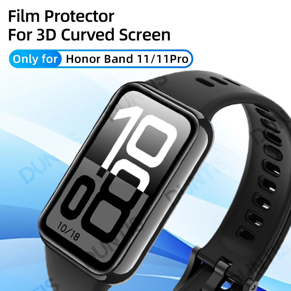 Screen Protector for Honor Band 11 / 11Pro 3D Curved Full Coverage Protective Film for Band 11 Protector Accessories (Not Glass)