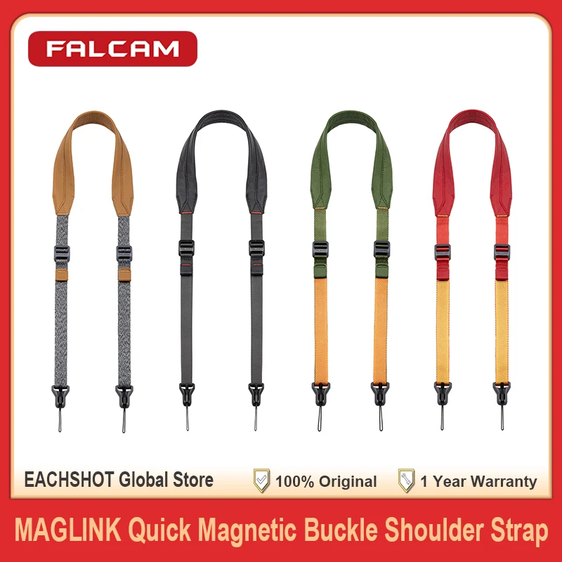 FALCAM MAGLINK Fivela magnética rápida Alça de ombro para câmera de liberação rápida Clássico V2 para Nikon Canon Sony Fuji Lumix Mirrorless