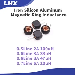 10PCS/LOT  Iron Silicon Aluminum Magnetic Ring Inductance 10uH/33uH/47uH/100uH 40125 Diameter 10mm  Vertical/Horizontal