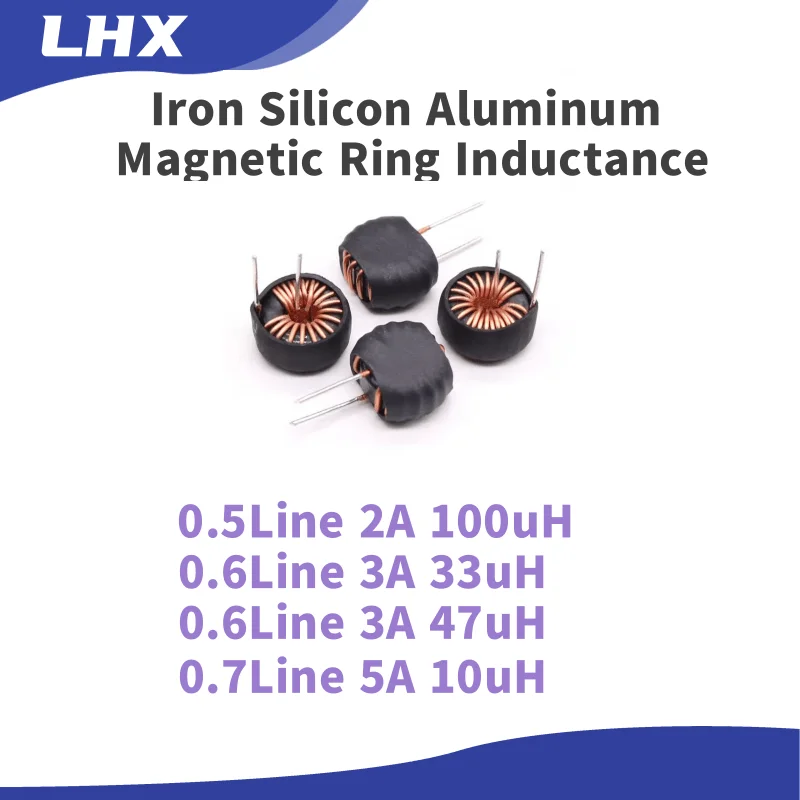 10PCS/LOT  Iron Silicon Aluminum Magnetic Ring Inductance 10uH/33uH/47uH/100uH 40125 Diameter 10mm  Vertical/Horizontal