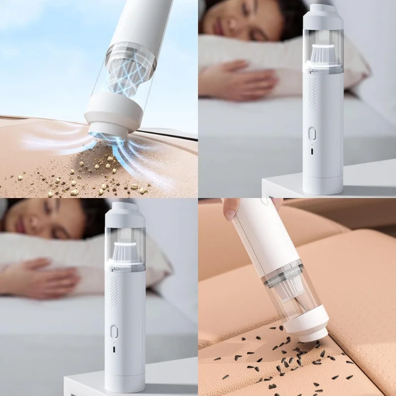 High-Performance Cordless Handheld Vacuum with Brushless Motor, Dual Suction & Blow Function, USB Rechargeable for Multi-Surface