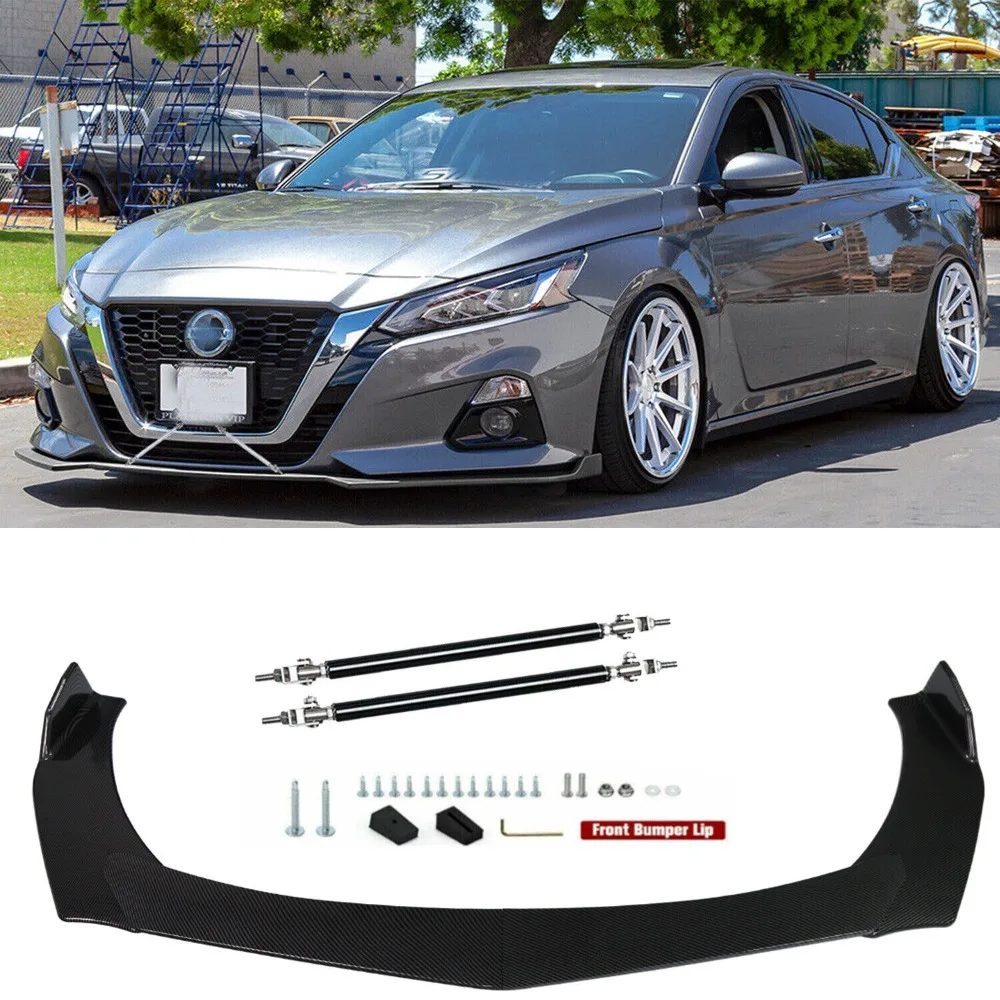 

Carbon Fiber Front Bumper Lip For Nissan Altima/ Splitter Spoiler+Strut Rods United States