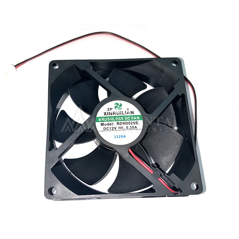 RDH9025S DC 12V 0.35A 90x90x25mm 2-Wire Server Cooling Fan