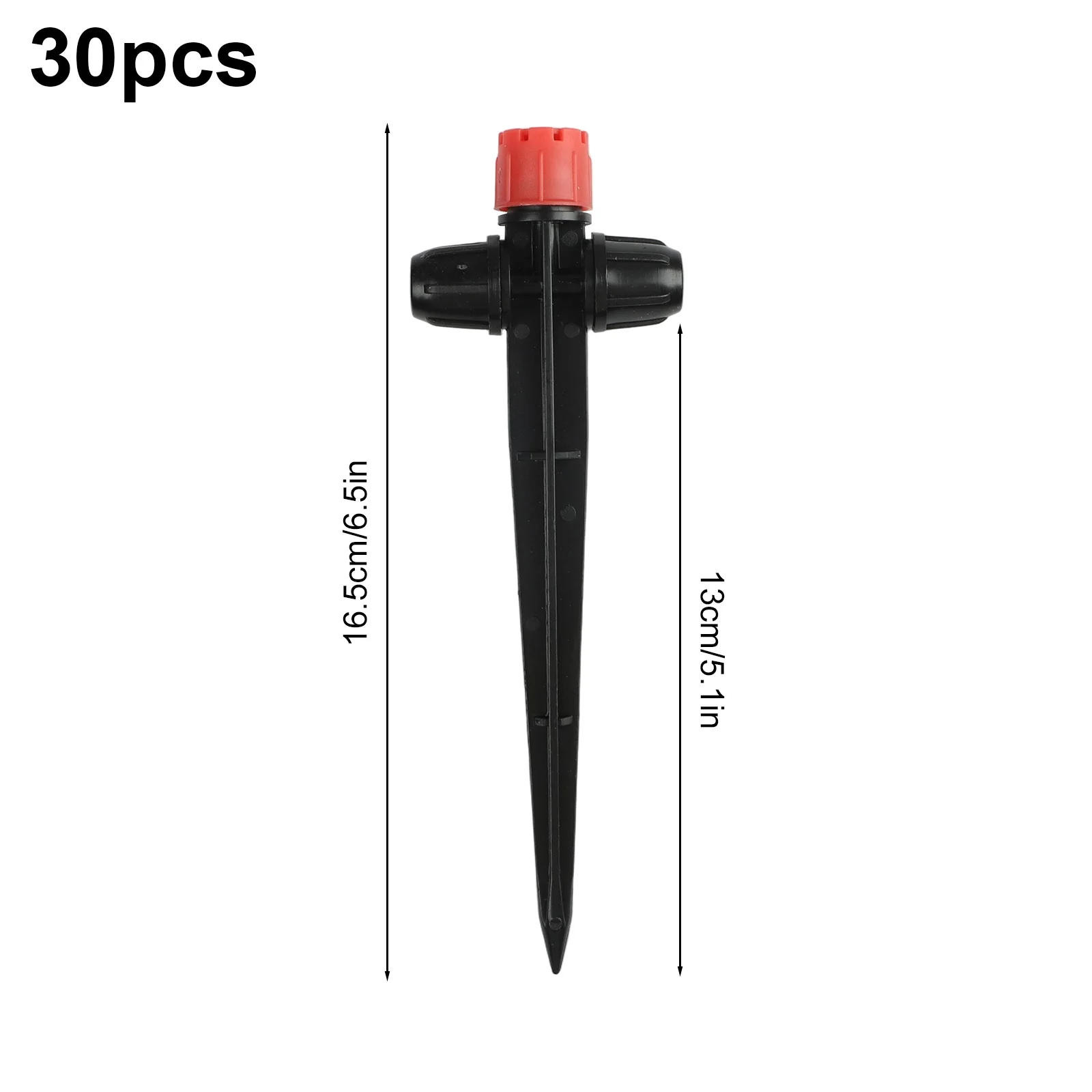 360 Degree Spray Adjustable Water Flow Efficient Garden Irrigation Constructed From Plastic Double Locked Head As Shown