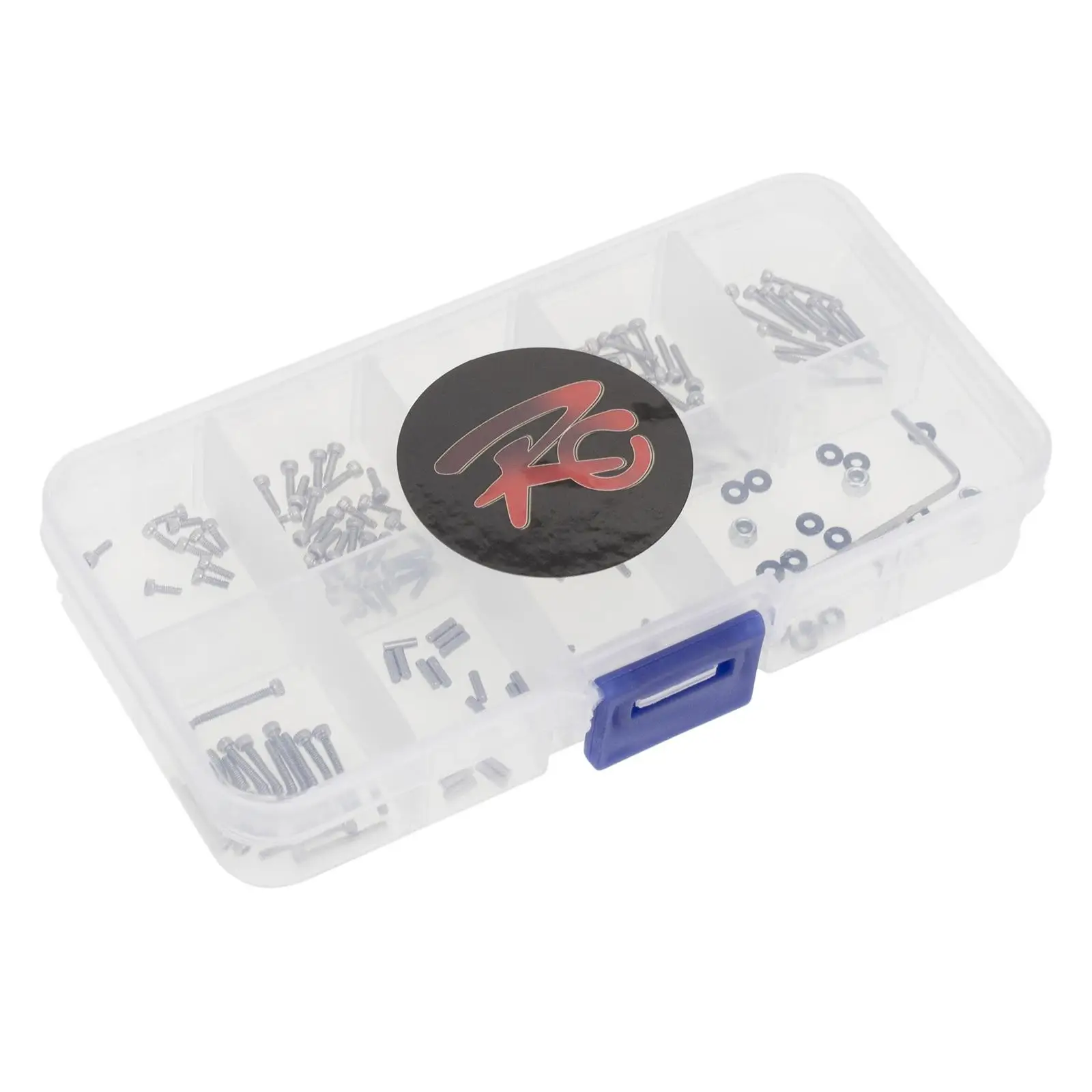 176개 RC 나사 키트 수리 도구 M1. 보관함이 있는 와셔, Axial SCX24 1/24 스케일용 나사 세트
