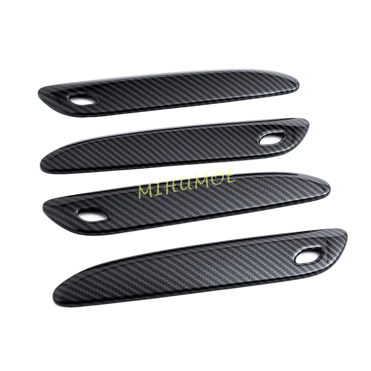 Carbon Fiber Door Handle Cover Trims For Mercedes Benz E350 E450 S400 S450 S500 EQE EQS 350 500 580 Accessories 2025 2024 2023
