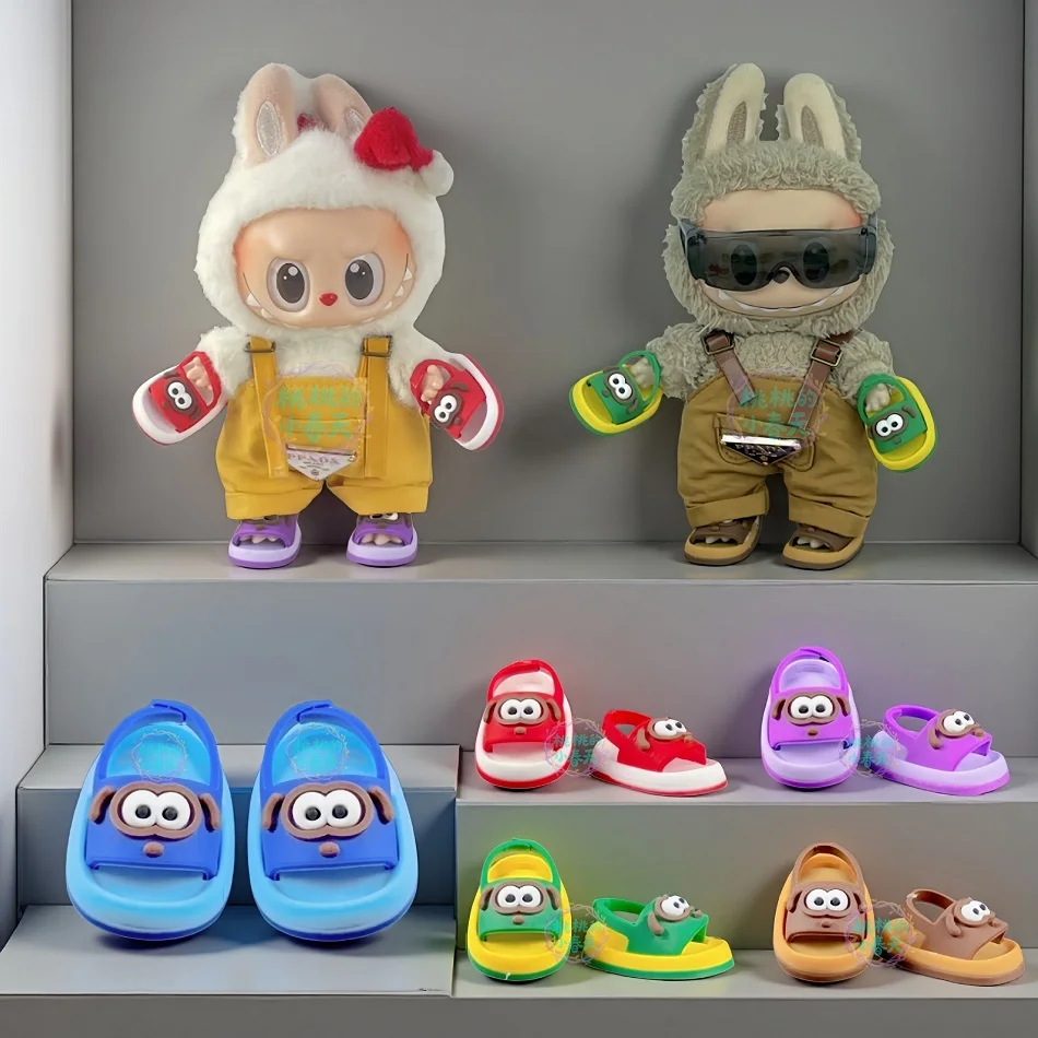 Voor 15/17 Cm Ropa Labubu Pop Kleding Outfit Accessoires Bloem Leuke Schoenen Bjd Pop Schoen Accessoires Kinderen gift Hot