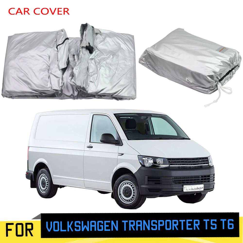 

Car Cover Anti-UV Outdoor Sun Rain Snow Protection MPV Cover For Volkswagen Transporter T5 T6