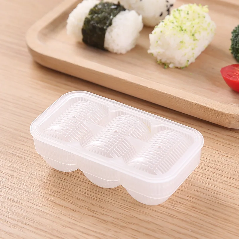 3/5 Conjoined Rice Ball Mold Maker Portable DIY Bento Sushi Mold Japanese Non Stick Press Bento Tool Kitchen Accessories Gadget