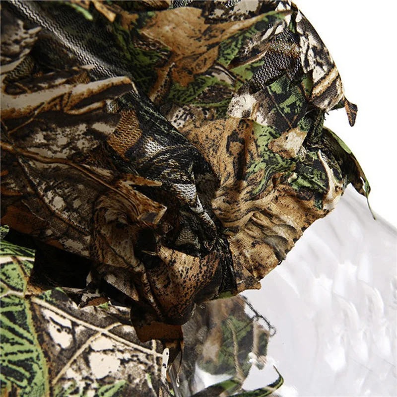 Vestido con capa táctica militar, nueva hoja de arce 3D, Ghillie biónico Yowie, observación de aves, pistola de aire, chaqueta de camuflaje para exteriores