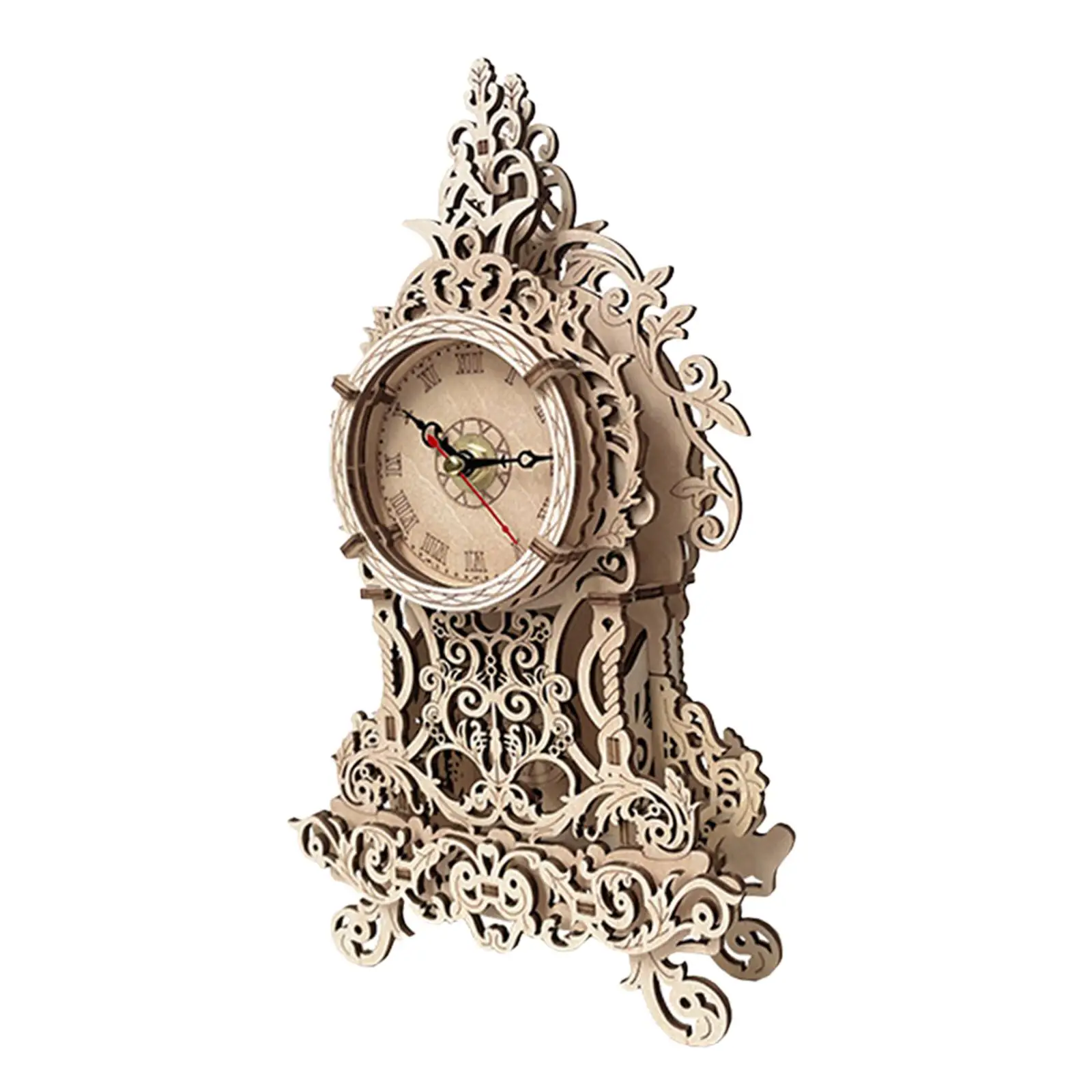 Orologio da parete 3D Puzzle in legno orologio meccanico creativo per adulti e bambini regalo di compleanno regali unici decorazione da parete o da tavolo