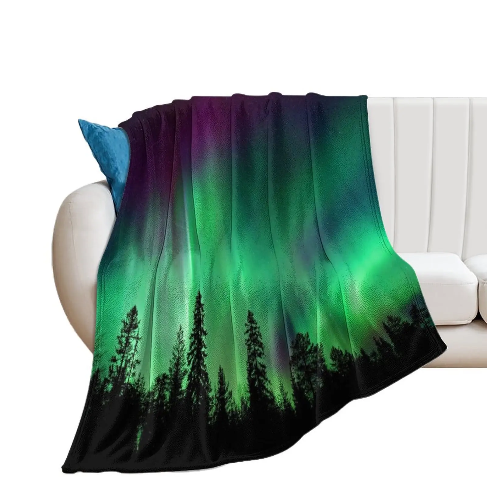 Northern lights Throw Blanket Nap Bed covers Thins Blankets