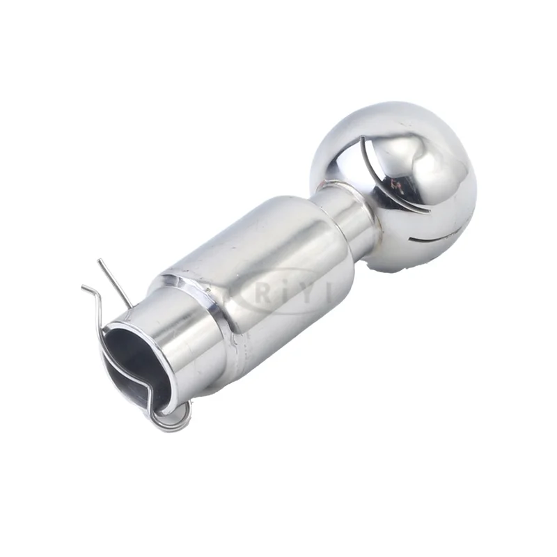 Fit 25 32 38 51mm Tube Latch Type 360 Degree Rotary Spray Ball 304 Stainless Steel Sanitary Tank Cleaning