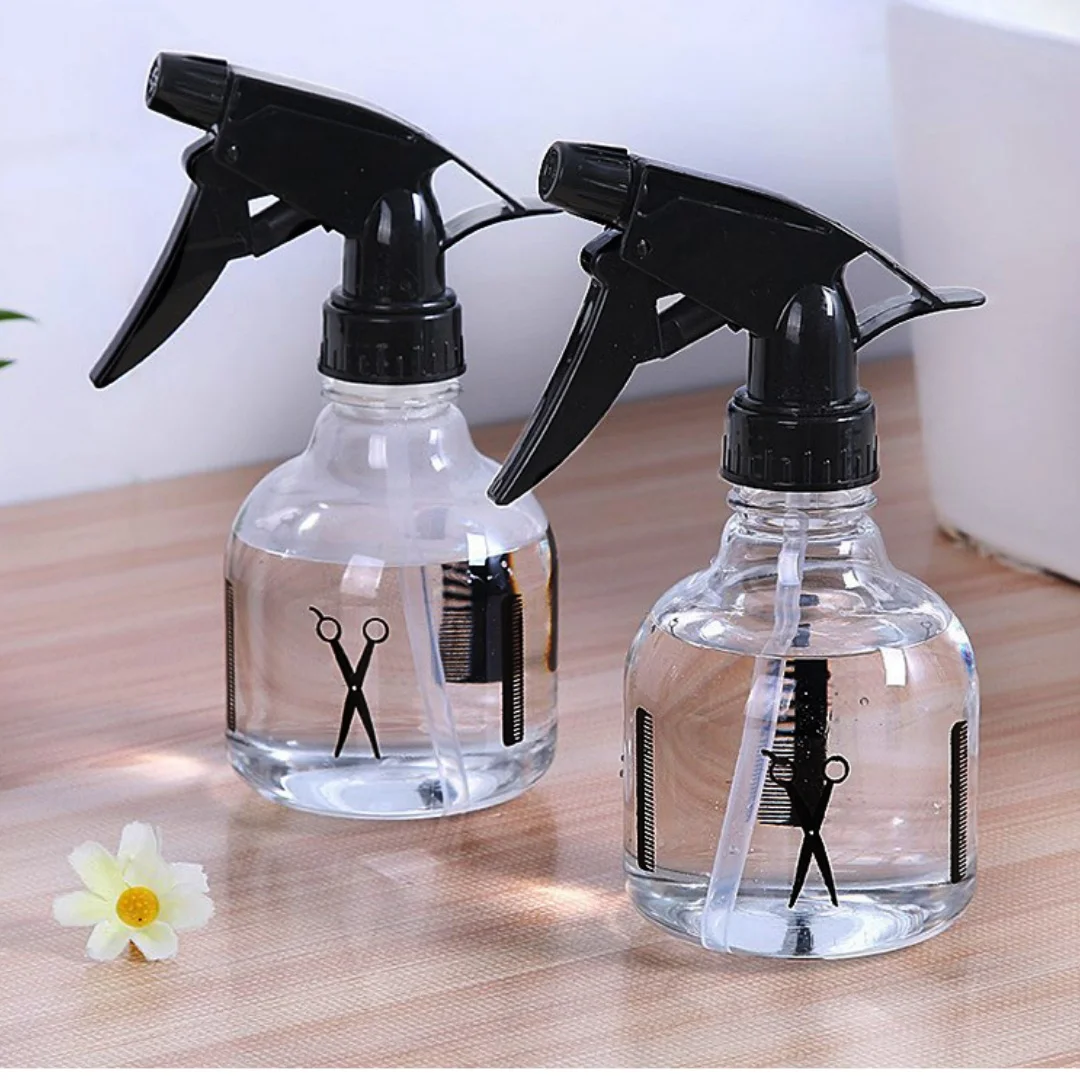 250ML Transparente Friseur Spray Flasche Salon Barber Haar Werkzeuge Wasser Sprayer Kunststoff Reinigung Stil Tragbare Spray Flaschen